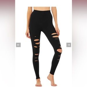 Alo Yoga High-Waist Ripped Warrior Legging